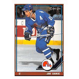 Řadové karty - Sakic Joe - 1991-92 O-Pee-Chee No.16
