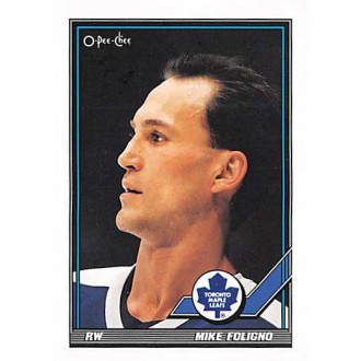 Řadové karty - Foligno Mike - 1991-92 O-Pee-Chee No.18