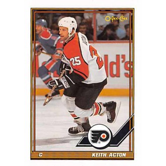 Řadové karty - Acton Keith - 1991-92 O-Pee-Chee No.77