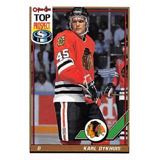 Řadové karty - Dykhuis Karl - 1991-92 O-Pee-Chee No.172