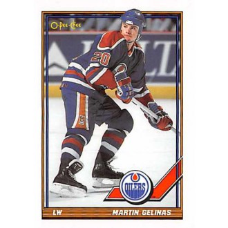 Řadové karty - Gelinas Martin - 1991-92 O-Pee-Chee No.244