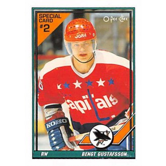 Insertní karty - Gustafsson Bengt - 1991-92 O-Pee-Chee Sharks and Russians Inserts No.2S