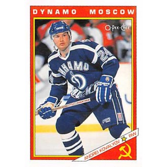 Insertní karty - Kovalyov Andrei - 1991-92 O-Pee-Chee Sharks and Russians Inserts No.38R
