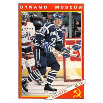 Insertní karty - Leonov Yuri - 1991-92 O-Pee-Chee Sharks and Russians Inserts No.39R