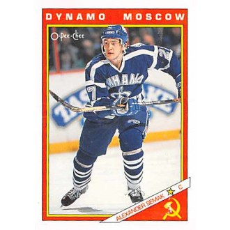 Insertní karty - Semak Alexander - 1991-92 O-Pee-Chee Sharks and Russians Inserts No.42R
