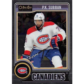 Řadové karty - Subban P.K. - 2014-15 O-Pee-Chee Platinum No.149