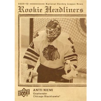 Insertní karty - Niemi Antti - 2009-10 Upper Deck Rookie Headliners No.RH3