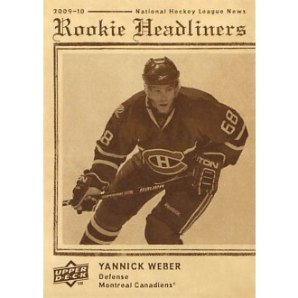 Insertní karty - Weber Yannick - 2009-10 Upper Deck Rookie Headliners No.RH10