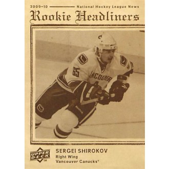 Insertní karty - Shirokov Sergei - 2009-10 Upper Deck Rookie Headliners No.RH20