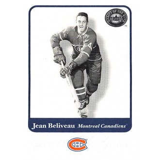 Řadové karty - Beliveau Jean - 2001-02 Greats of the Game No.3
