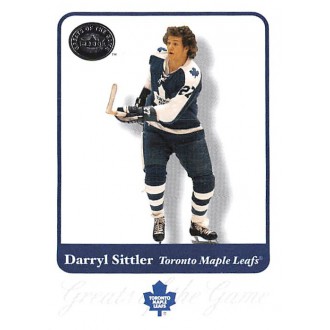Řadové karty - Sittler Darryl - 2001-02 Greats of the Game No.52