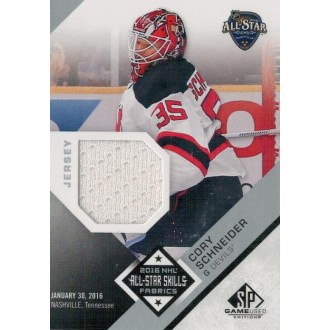 Jersey karty - Schneider Cory - 2016-17 SP Game Used All Star Skills Fabrics white No.AS-CS