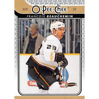 Řadové karty - Beauchemin Francois - 2009-10 O-Pee-Chee No.345