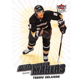 Insertní karty - Selanne Teemu - 2008-09 Ultra Difference Makers No.DM3