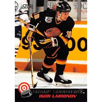 Insertní karty - Larionov Igor - 1992-93 Score Sharpshooters No.13