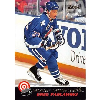 Insertní karty - Paslawski Greg - 1992-93 Score Sharpshooters No.16