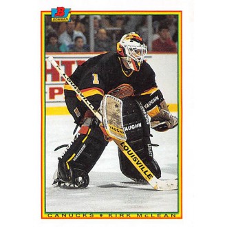 Řadové karty - McLean Kirk - 1990-91 Bowman No.57