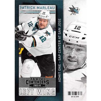 Řadové karty - Marleau Patrick - 2013-14 Contenders No.10
