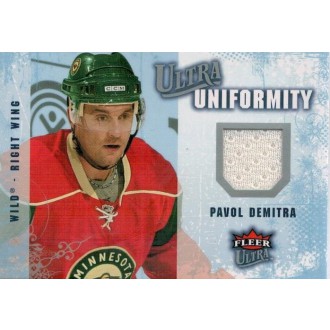 Jersey karty - Demitra Pavol - 2008-09 Ultra Uniformity No.UA-PD