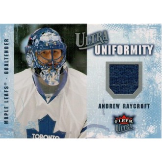 Jersey karty - Raycroft Andrew - 2008-09 Ultra Uniformity No.UA-AR