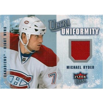 Jersey karty - Ryder Michael - 2008-09 Ultra Uniformity No.UA-RY