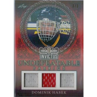 Jersey karty - Hašek Dominik - 2017-18 Leaf Invictus Undefeatable Fabric Orange No.UF-07
