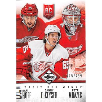 Insertní karty - Lashoff Brian, DeKeyser Danny, Mrázek Petr - 2012-13 Limited Rookie Redemption No.R-DET