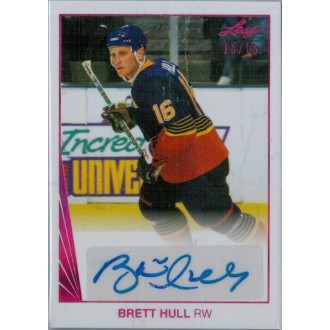 Podepsané karty - Hull Brett - 2017-18 Leaf 1990 Leaf Auto No.BA-BH1