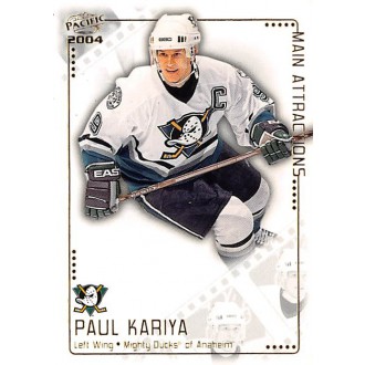 Insertní karty - Kariya Paul - 2003-04 Pacific Main Attractions No.1