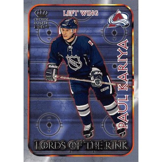 Insertní karty - Kariya Paul - 2003-04 Crown Royale Lords of the Rink No.7