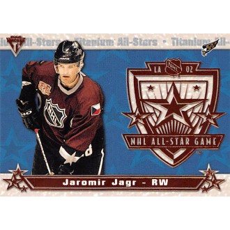 Insertní karty - Jágr Jaromír - 2001-02 Titanium All-Stars No.20