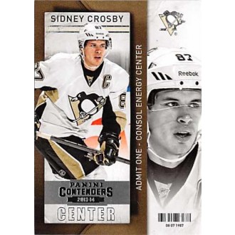 Řadové karty - Crosby Sidney - 2013-14 Contenders No.33