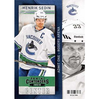 Řadové karty - Sedin Henrik - 2013-14 Contenders No.49
