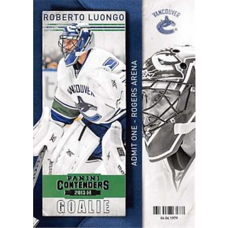 Řadové karty - Luongo Roberto - 2013-14 Contenders No.50