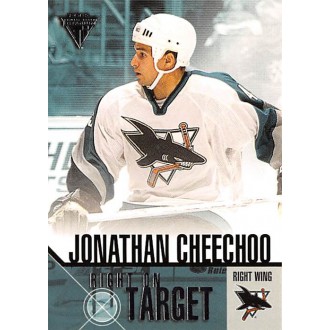 Insertní karty - Cheechoo Jonathan - 2002-03 Titanium Right on Target No.19
