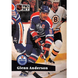 Řadové karty - Anderson Glenn - 1991-92 Pro Set No.75