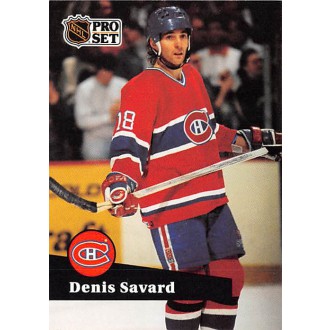 Řadové karty - Savard Denis - 1991-92 Pro Set No.128