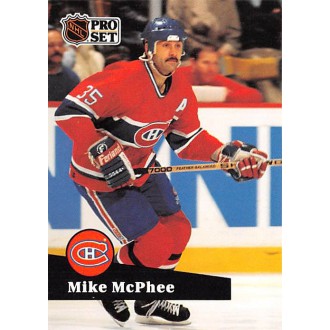 Řadové karty - McPhee Mike - 1991-92 Pro Set No.129