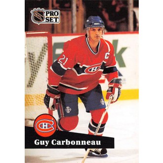 Řadové karty - Carbonneau Guy - 1991-92 Pro Set No.130
