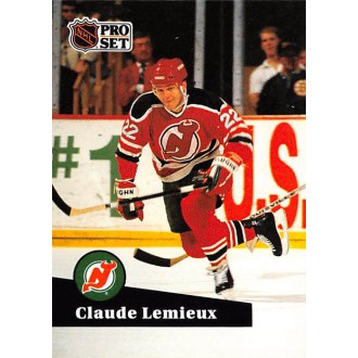 Řadové karty - Lemieux Claude - 1991-92 Pro Set No.135