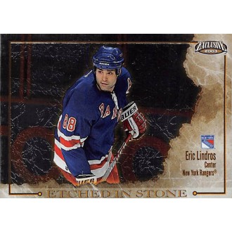 Insertní karty - Lindros Eric - 2002-03 Exclusive Etched in Stone No.8