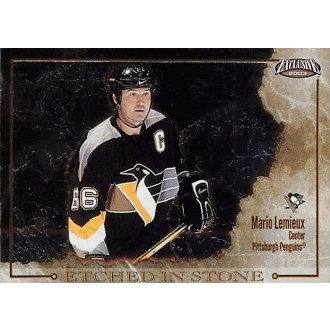 Insertní karty - Lemieux Mario - 2002-03 Exclusive Etched in Stone No.9