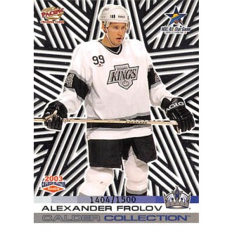 Insertní karty - Frolov Alexander - 2002-03 Calder Collection NHL All-Star Game  No.7