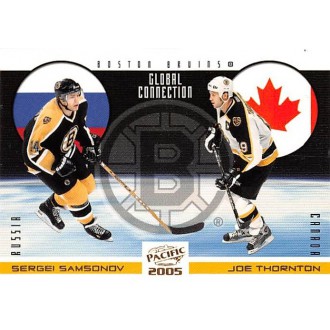 Insertní karty - Samsonov Sergei, Thornton Joe - 2004-05 Pacific Global Connection No.2