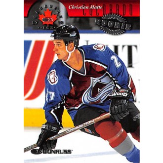 Řadové karty - Matte Christian - 1997-98 Donruss Canadian Ice No.137