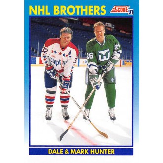 Řadové karty - Hunter Mark, Hunter Dale - 1991-92 Score Canadian Bilingual No.336