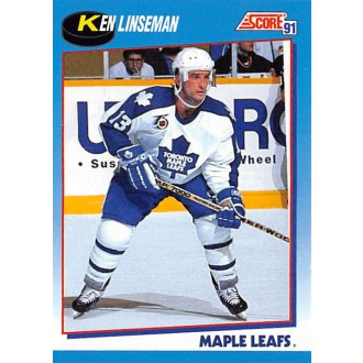 Řadové karty - Linseman Ken - 1991-92 Score Canadian Bilingual No.622