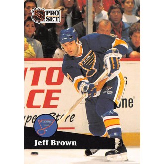 Řadové karty - Brown Jeff - 1991-92 Pro Set No.212