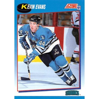 Řadové karty - Evans Kevin - 1991-92 Score Canadian Bilingual No.650