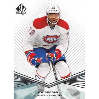 Řadové karty - Subban P.K. - 2011-12 SP Authentic No.1